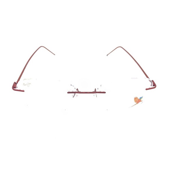 Maui Jim NEW MJO 2006-35M Red Rimless Eyeglasses Frames 49-16 140 Japan Designer - Picture 2 of 12